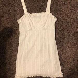 White mini dress